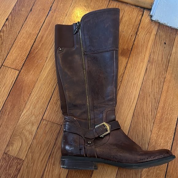 GUESS Leather Riding Boots - Picture 2 of 9